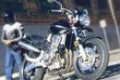 Honda Hornet 900 à index presse moto
