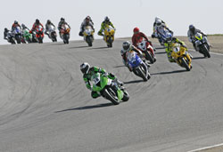 ouverture championnat FSBK Leblanc en tête de course