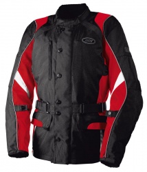 Veste iXS Eldorado homologuée CE en polyoxlan 600D noir rouge