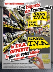 Promos Motoexpert : suppresion de la TVA