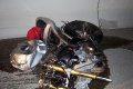 Accident à 193 motard survit après être encastré camion ? !