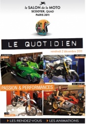 Le quotidien du Salon de la Moto : édition du vendredi 2 décembre