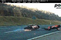 Un motard flashé pleine glissade