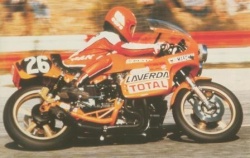 Nino Cereghini sur la Laverda 1000 V6