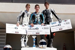 Kevin Gadoud, Corentin Perolari et Edouard Gheysen sur le podium