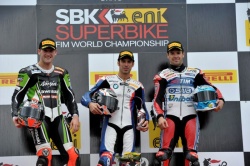 WSBK : le podium de la seconde course