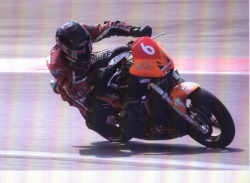 Cedric Louvel et sa Triumph Street Triple