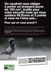 La FFMC appelle au boycott des brassard réfléchissant