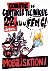 30.000 motards contre le controle technique