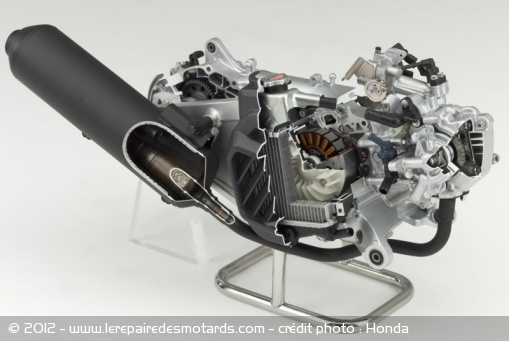 Le monocylindre eSP du SH125i 
