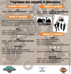 Programme des concerts de l'Opale Shore Ride 
