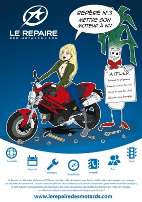 Saga publicitaire Le Repaire des Motards - Repère 3
