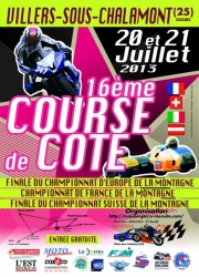 Championnats montagne : course de côte dans le Doubs - affiche