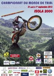Championnat du Monde de Trial à Isola 2000 : affiche