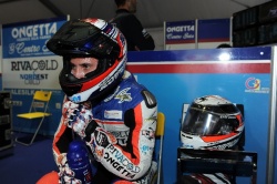 Moto3 Assen Masbou après la course d'Assen