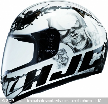 Casque intégral HJC CS-14 déco Skull