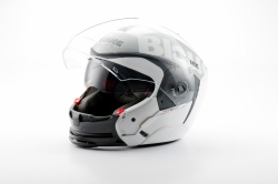 Casque modulable Blauer Mobil blanc - ouvert