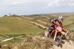 Ivan Cervantes pendant l'enduro test portugaise
