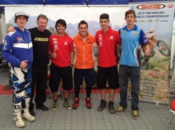 B.Herrera, Rojas, Garate, Lanz, D. Herrera avec Alain Blanchard