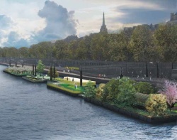 Les futurs jardins flottants de la rive gauche - Crédit photo : J.-C. Choblet / Apur