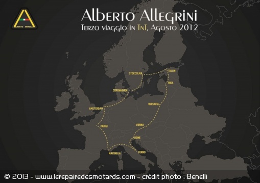 Un voyage de 8.000 km à travers l'Europe en Benelli TNT