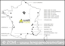 Carte du réseau Wattmobile