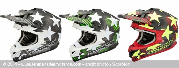Casque intégral cross Scorpion VX-15 Stadium