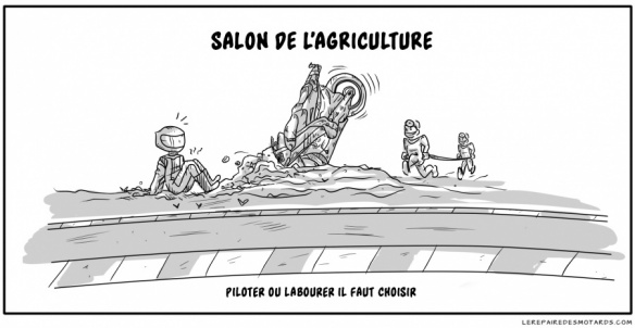 Quand les pilotes labourent, le salon de l'agriculture n'est pas loin