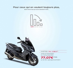 Financement Kymco à 1,25 %