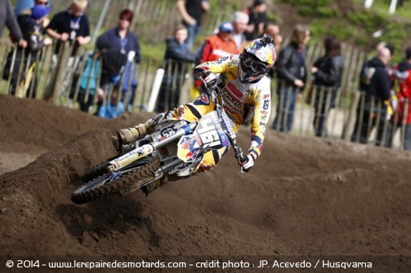 Romain Febvre termine deuxième du GP de Valkenswaard - crédit photo : JP. Acevedo / Husqvarna