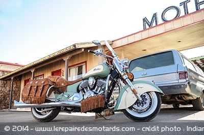 Indian Chief Vintage en vert et crème