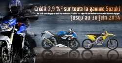 Promo Suzuki : financement à 2,9%