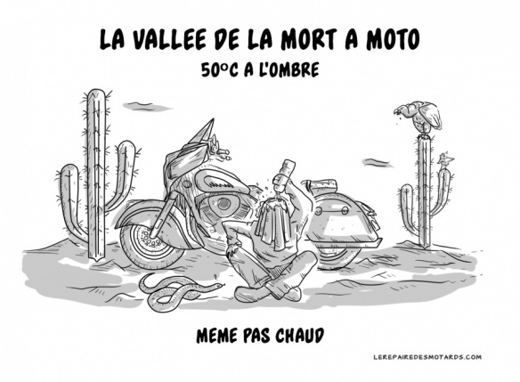 La Vallée de la Mort à moto