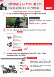GIVI : nouvelle fonctionnalité du site internet : la Wishlist.