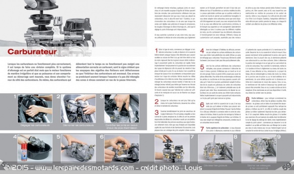 Le guide est composé de 41 chapitres comme celui sur la révision des carburateurs