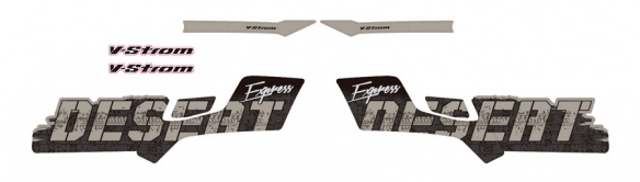 Stickers Desert Express par S2 Concept pour Suzuki DL 1000