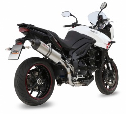 Silencieux Mivv Oval Carbon Cap pour Triumph Tiger 1050 Sport