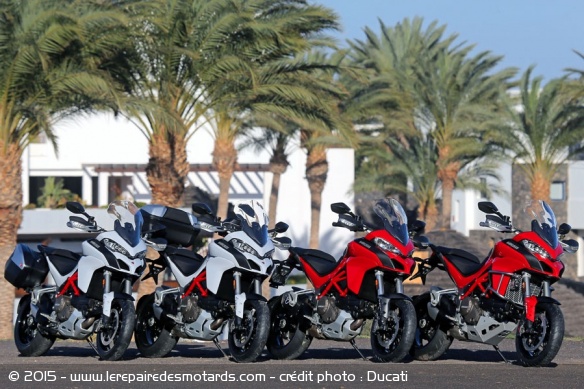 L'ensemble de la gamme Multistrada 1200 DVT est désormais proposée en version européenne L'ensemble de la gamme Multistrada 1200 DVT est désormais proposée en version européenne