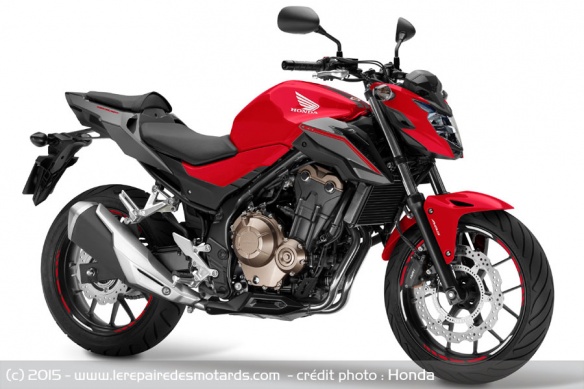Roadster Honda CB500F rouge