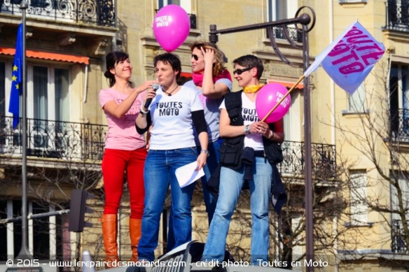 Chantal Leca lors de son discours