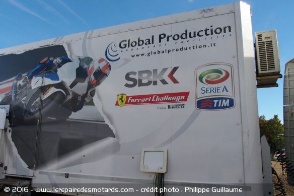 WSBK : logistique de retransmission TV