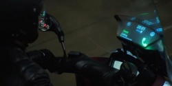 Un pare-brise digital pour scooter
