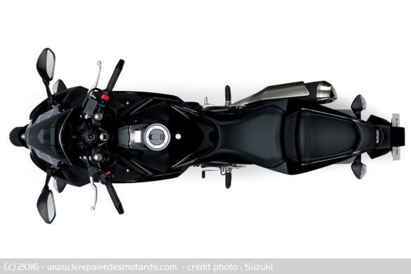 Sportive Suzuki GSX-250R de dessus