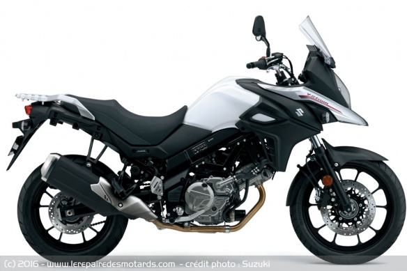 Suzuki V-Strom 650 blanche