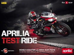 Roulages sur circuit Aprilia Test Ride