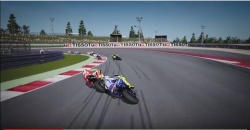 Valentino Rossi à Misano sur jeu vidéo