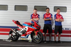 Leblanc, Hernandez et Gimbert - crédit photo : Honda Racing