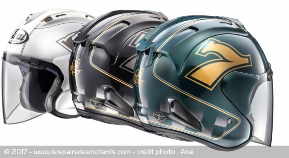 La gamme de casque jet Arai SZ-Ram X Café Racer