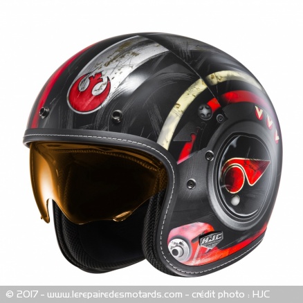 Casque jet HJC FG-70's Replica Poe Dameron