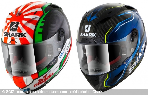 Shark Race R-Pro Zarco et Race R-Pro Carbon Guintoli Shark Race R-Pro Zarco et Race R-Pro Carbon Guintoli
